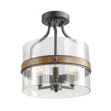 Lnc 3 Light Corta 12 In Black Semi Flush Mount A03502 The Home Depot Flush Mount Lighting Semi Flush Mount Lighting Flush Mount Ceiling Light Fixtures