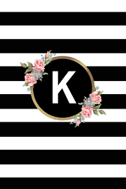 Vitamin k is perhaps one of the lesser known vitamins, but it plays an important role in your overall health. Buy K Letter K Monogram Personalized Journal Floral Black White Stripe Monogrammed Notebook Blank Lined 6x9 Inch College Ruled 120 Page Perfect Bound Glossy Soft Cover Book Online At Low