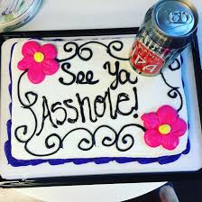 The theme of the going away party sets the mood and helps direct choices around the rest of the party planning, like food and games. Hilariously Mean Farewell Cakes