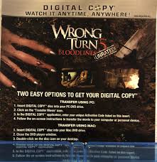 Wrong Turn 5: Bloodlines (Blu-ray Disc, 2012, 2-Disc Set) Includes  DigitalNG