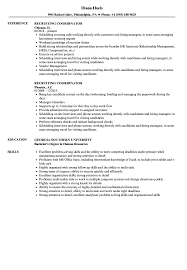 Recruiting Coordinator Resume Samples | Velvet Jobs