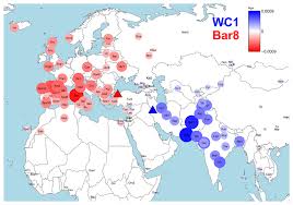 Label the different parts of the map. Early Neolithic Genomes From The Eastern Fertile Crescent Abstract Europe Pmc