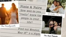 Pints & Pairs: a modern twist on the Newlywed Game