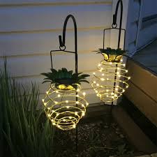 2 Pack Hanging Pineapple Patio Lights Solar Lanterns Garden Light Waterproof Outdoor Fairy Lights Home Decoration Night Lamp Holiday Lighting Aliexpress