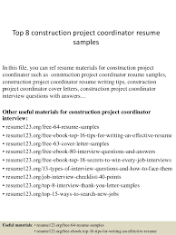 To create a construction resume objective that employers cannot resist is to ensure that it you can create such objectives by applying the sample construction resume objectives provided in this post. Top 8 Construction Project Coordinator Resume Samples