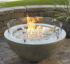 Gas Fire Pit Round Wind Guards Propane Fire Pit Table Natural Gas Fire Pit Glass Fire Pit