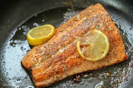 Pan Seared Salmon With Lemon Butter Sauce Video Cooked By Julie Recipe Salmon Recipe Pan Salmon Recipes Pan Seared Seared Salmon Recipes
