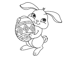 Huevos Conejo De Pascua Para Colorear