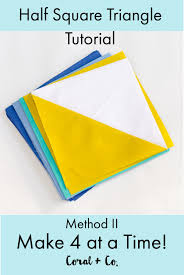 Half Square Triangles 4 At A Time How To Make Half Square