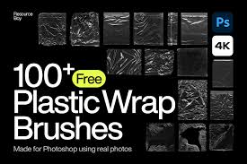 120 Free Plastic Wrap Photoshop Brushes [4K] - Resource Boy