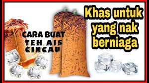 Bahan resep es teh cincau : Cara Buat Teh Ais Cincau Youtube