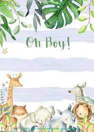 Free Safari Baby Shower Invitation Templates Printable Baby Shower Invitations Safari Baby Shower Invitations Adventure Baby Shower Invitations