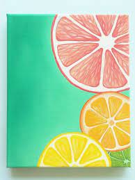 Maybe you would like to learn more about one of these? Colorful Wall Art Bright Wall Art Fruit Painting Citrus Art Kitchen Decor 8 X 10 Original Acrylic Painting In 2021 Colorful Wall Art Fruit Painting Simple Acrylic Paintings