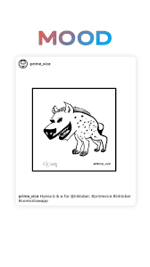 Hyena Cartoon Hyena Teaching Art Vice