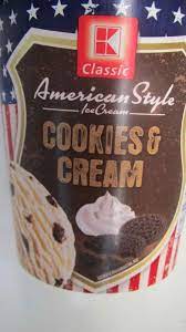 Die rührmischung mit der margarine und dem wasser in ein hohes gefäß geben und mit einem mixer (rührbesen) auf niedrigster stufe zu einem teig vermengen. K Classic Kaufland Ice Cream American Style Cookies Cream