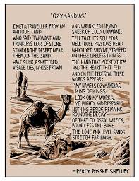 Illustrated Poem Ozymandias By Percy Bysshe Shelley Poems Ozymandias Poem Poetry