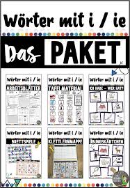 Worter Mit I Und Ie Das Paket Unterrichtsmaterial Im Fach Deutsch In 2020 Grundschule Worter Deutsch Unterricht