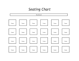 Seating Diagram Template Middle School Seating Chart