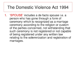 Why was the domestic violence act of 1994 passed? One Stop Crisis Centre Ppt Download
