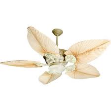 While fans have a very functional role, ceiling fans with lights add a touch of modernity to your space. Pavilion Ceiling Fan 56 Ceiling Fan In Antique White Distressed With Tropic Isle Blades In Natural Palm And Light Kit Craftmade K10530