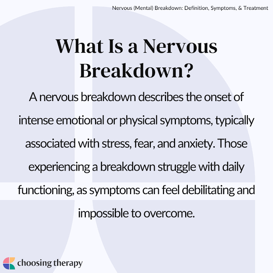 Signs of a Mental Breakdown & Ways to Cope