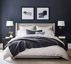 How to build a diy storage bed: Elliot Shelter Footboard Upholstered Storage Bed Pottery Barn