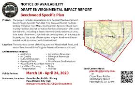 Las modificaciones de etapa fueron anunciadas el pasado jueves 11 de febrero, a raíz de cómo ha avanzado la pandemia del coronavirus. Beechwood Specific Plan Paso Robles Ca