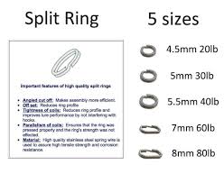 Amazon Com Jshanmei Split Rings Stainless Steel Fishing