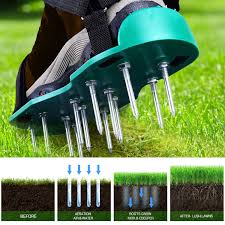 Before you begin using your lawn aerator to aerate the soil in your yard, you should first determine the best. Ohuhu Lawn Aerator Shoes With Hook Loop Straps One Size Fits All Easy To Use For Yard Patio Lawn Garden All New Unique Design Free Installation Heavy Duty Spiked Aerating Sandals Gardening Patio Lawn