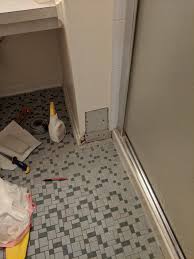 Drywall repair is really an easy diy project you can do yourself in about 1 hr or less. Repairing Wall Near Shower And Floor Drywall Repair Home Improvement Stack Exchange