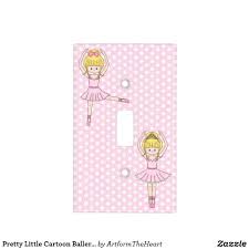 Pretty Little Cartoon Ballerina Girl In Pink Light Switch Cover Zazzle Com Light Switch Covers Switch Covers Light Switch