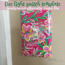Free Light Switch Skin Template Silhouette Studio File Download Silhouette School Silhouette Crafts Silhouette School Silhouette Cameo Tutorials