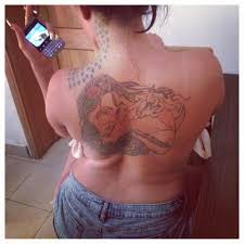 Nollywood actress and mother of one,tonto dikeh reveals few days ago that she is now a born again christian. Photos Nollywood Actress Imitates Tonto Dikeh S Tattoo S Goes Topless To Demonstrate Welcome To Arije Baba S Blog