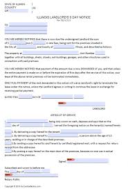 free illinois 5 day notice to pay quit pdf