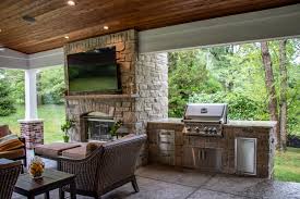 Not only does this setup look gorgeous, but it ensures you stay warm whenever. Outdoor Kitchen Areas Grilling Area Bbq Fireplaces Chesterfield