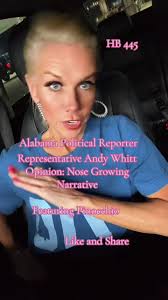 #nosegrowingnarrative #representativeandywhitt #alabama #cheygarrigan  #lobbyist #hb445 #alabamastatehouse #710 #pinocchio #realboy #disney  #cheygarrigan710 #alabamahouse #birmingham #mobile ...