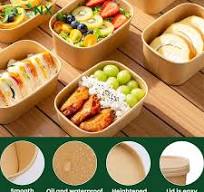 18oz (500ml) Heavy Duty Kraft Rectangular Paper Food ...