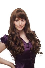 Brown hair is the second most common human hair color, after black hair. Lady Quality Wig Fringe Bangs Very Long Volume Beautiful Curls Light Brown Brunette Red Strands