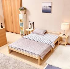 aingoo holz doppelbett 4 8ft bett rahmen feste latten basis konigin grosse bettgestell wohnmobel kiefer bett in holz white bed frame wooden bed bed