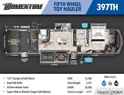 Maybe you would like to learn more about one of these? Grand Design Momentum Toy Hauler Floor Plans