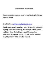 High scoring 4 letter words : Winter Word Unscramble Winter Words Words Dry Erase Board