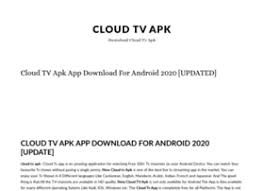 You can enjoy your favorite tv series without spending money. Cloudtvapk Com At Wi Cloud Tv Apk App Download For Android 2020 Update