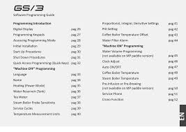 Coffee machine la marzocco gs3 manually definition of culture. La Marzocco Gs 3 Programming Manual Pdf Download Manualslib