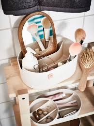 Saxborga Storage Box With Mirror Lid Plastic Cork Ikea Switzerland Diy Bathroom Decor Ikea Bathroom Styling