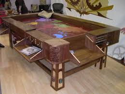 Nice Way To Play Games Game Table Made By Geek Chic Dining Room Pool Table Table Games Table