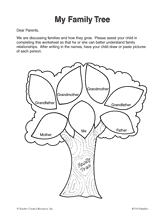 Our free printable family tree worksheets will be able to satisfy your curiosity. My Family Tree Printable Pre K 1st Grade Teachervision