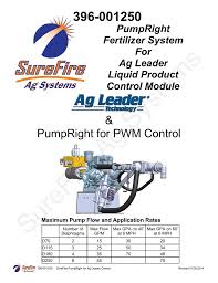 Pumpright Fertilizer System For Ag Leader Manualzz Com