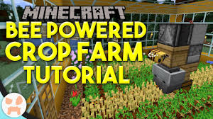 The process of breeding is really important because it allows the bees the block of honey has similar nature like the slime block. Bee Powered Crop Farm Tutorial Fastest Crop Growth Honeycomb Farm Youtube
