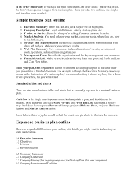 Second, the business plan is a requirement if you are planning to seek loan funds. Business Plan Format