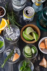See more ideas about gin, gin bar, gin and tonic. Diy Gin Tonic Bar Garnish With Lemon